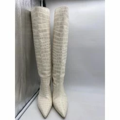 Autre Marque BETTINA VERMILLON Boots T.eu 37 Leather White -winter shoes Sales 2023 837365 3
