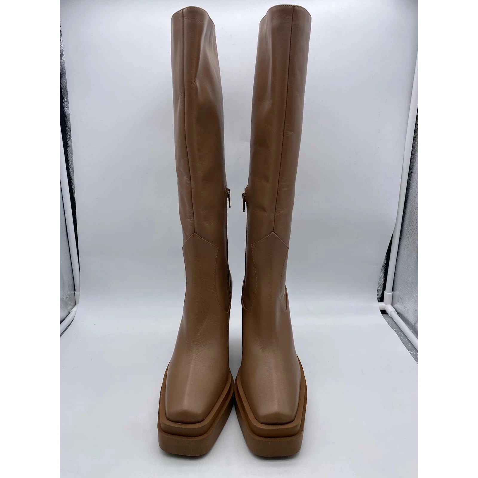 Autre Marque GIA BORGHINI Boots T.eu 37 Leather Brown 3 Autre Marque GIA BORGHINI Boots T.eu 37 Leather Brown - Image 3