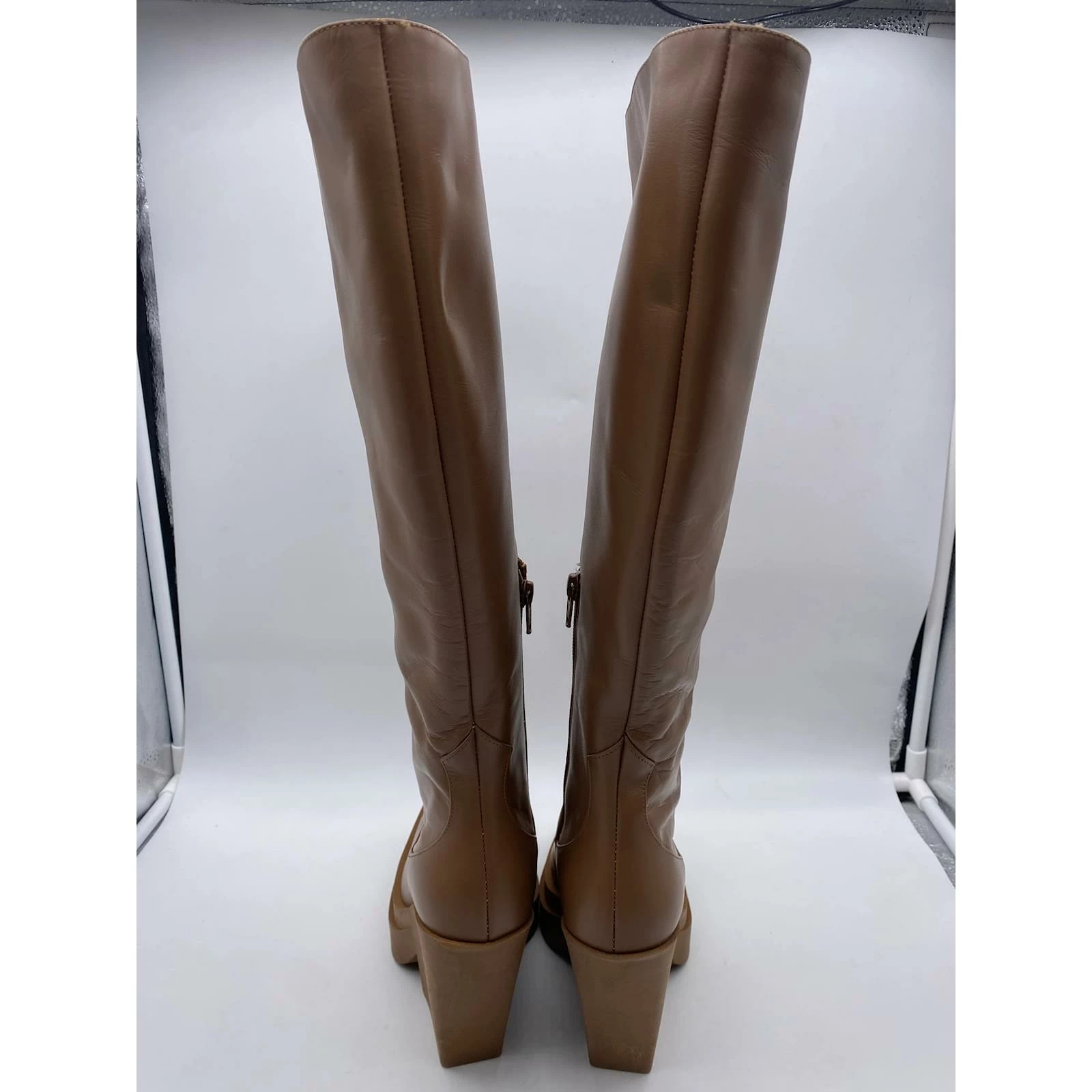 Autre Marque GIA BORGHINI Boots T.eu 37 Leather Brown 4 Autre Marque GIA BORGHINI Boots T.eu 37 Leather Brown - Image 4