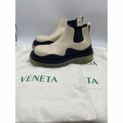 BOTTEGA VENETA Ankle Boots T.eu 39 Leather White -winter shoes Sales 2023 838265 6