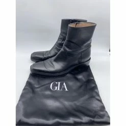 Autre Marque GIA COUTURE Ankle Boots T.eu 38 Leather Black -winter shoes Sales 2023 838270 7