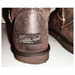 VICTORIA COUTURE BOOTS FURRED LEATHER RELIEFS T 39/40 Dark Brown -winter shoes Sales 2023 839048 10