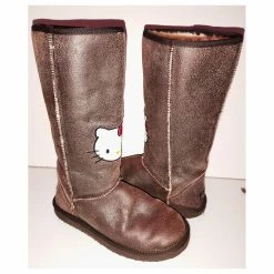 VICTORIA COUTURE BOOTS FURRED LEATHER RELIEFS T 39/40 Dark Brown -winter shoes Sales 2023 839048 5