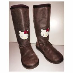 VICTORIA COUTURE BOOTS FURRED LEATHER RELIEFS T 39/40 Dark Brown -winter shoes Sales 2023 839048 7