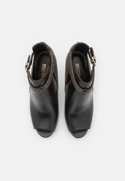 MICHAEL Michael Kors Lawson Open Toe - High Heeled Ankle Boots - Black/Brown 11 MICHAEL Michael Kors Lawson Open Toe - High Heeled Ankle Boots - Black/Brown -winter shoes Sales 2023 84042e217671441c950afc5599b984ea