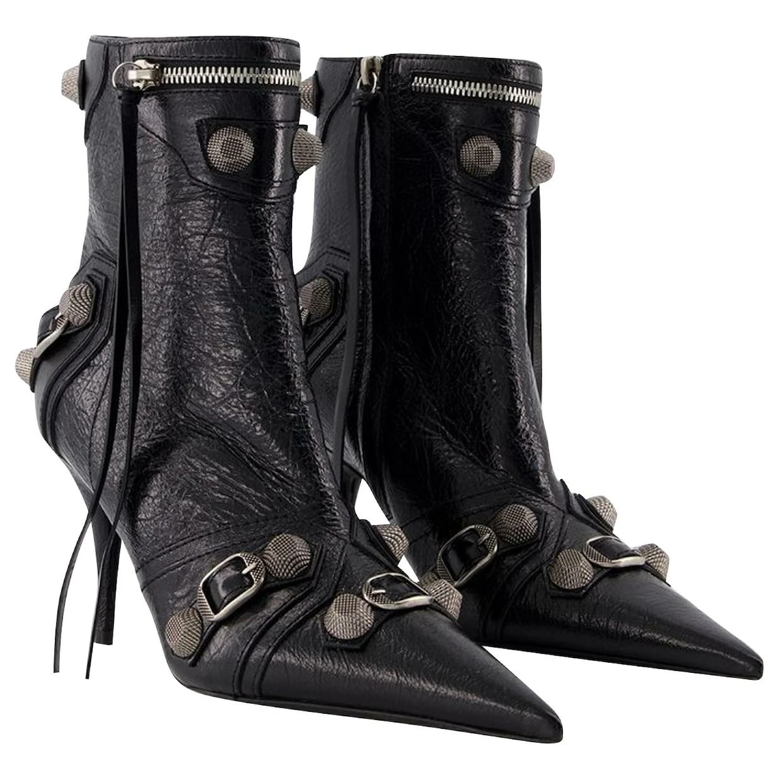 Cagole H90 Ankle Boots - Balenciaga - Leather - Black 2 Cagole H90 Ankle Boots - Balenciaga - Leather - Black - Image 2