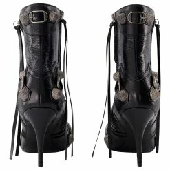 Cagole H90 Ankle Boots - Balenciaga - Leather - Black -winter shoes Sales 2023 840813 3