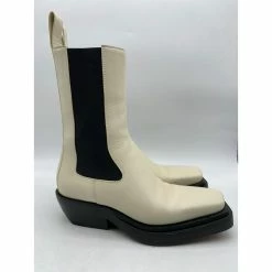 BOTTEGA VENETA Boots T.eu 37.5 Leather Cream -winter shoes Sales 2023 844458 5