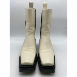 BOTTEGA VENETA Boots T.eu 37.5 Leather Cream -winter shoes Sales 2023 844458 6