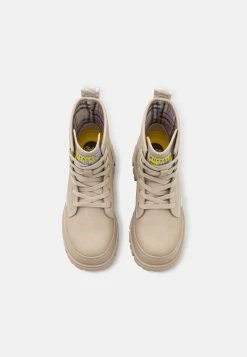 Buffalo Vegan Aspha - Lace-Up Ankle Boots - Cream -winter shoes Sales 2023 84654e0bb877400aba811c5e01379b34