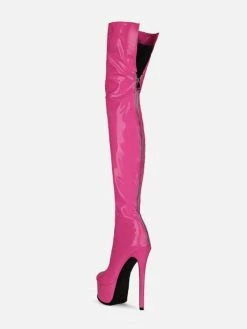 Over The Knee Boots Leather Platform Round Toe Bright Leather Zip Up High Heel Thigh High Boots 10 Over The Knee Boots Leather Platform Round Toe Bright Leather Zip Up High Heel Thigh High Boots -winter shoes Sales 2023 8469b248 2a8c 4897 a650 f12479486511