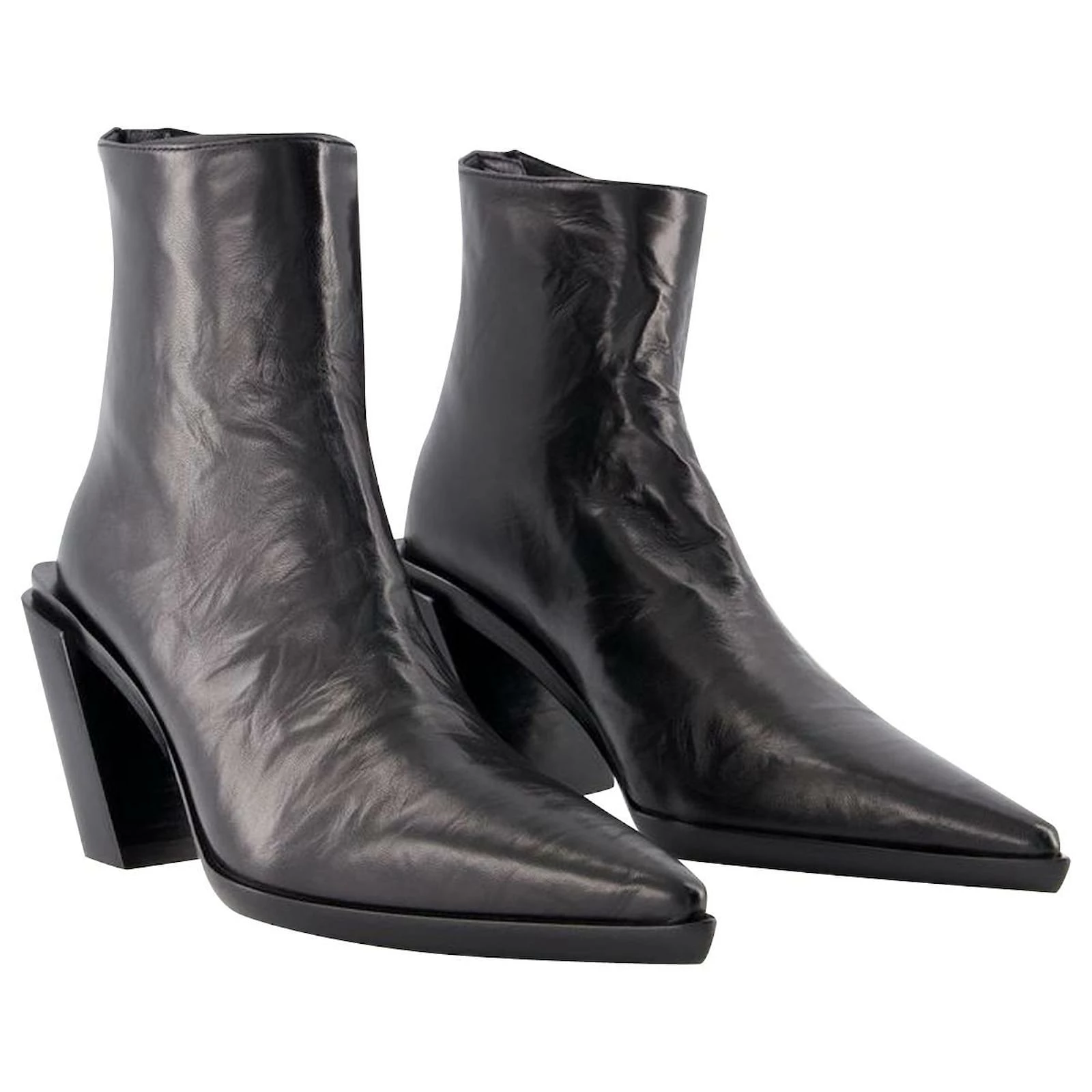 Florentine Ankle Boots - Ann Demeulemeester - Black - Leather 2 Florentine Ankle Boots - Ann Demeulemeester - Black - Leather - Image 2