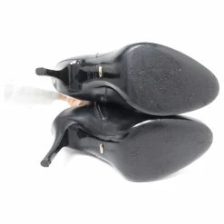 SERGIO ROSSI LOW BOOTS SHOES 35.5 IT 36.5 EN ANKLE BOOTS WITH LEATHER HEELS Black -winter shoes Sales 2023 849140 3