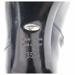 SERGIO ROSSI LOW BOOTS SHOES 35.5 IT 36.5 EN ANKLE BOOTS WITH LEATHER HEELS Black -winter shoes Sales 2023 849140 4