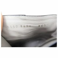 SERGIO ROSSI LOW BOOTS SHOES 35.5 IT 36.5 EN ANKLE BOOTS WITH LEATHER HEELS Black -winter shoes Sales 2023 849140 6