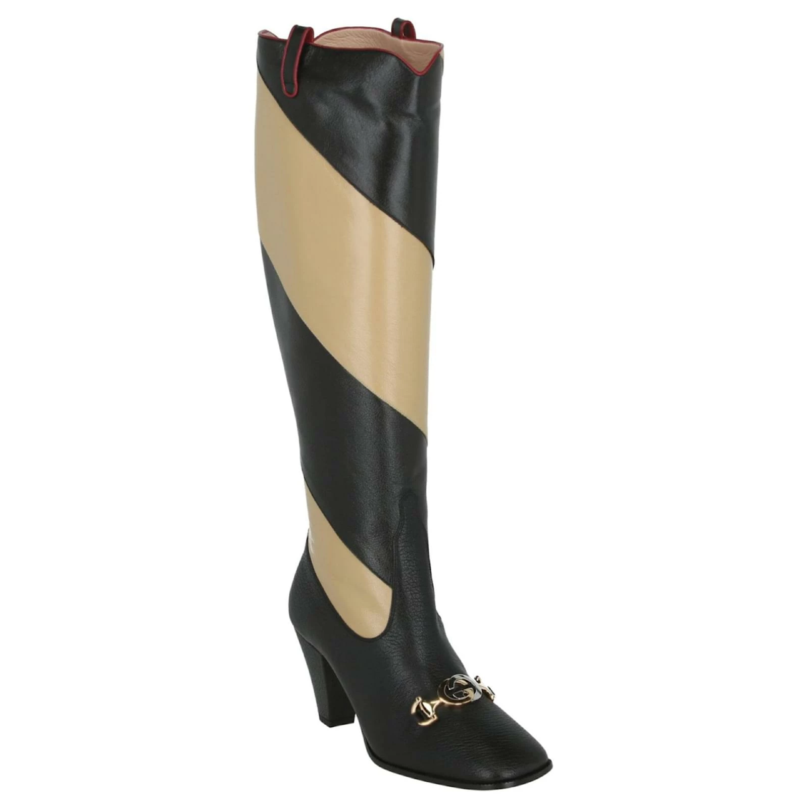 Gucci Colorblocked Leather Boots Metallic 2 Gucci Colorblocked Leather Boots Metallic - Image 2