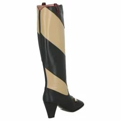 Gucci Colorblocked Leather Boots Metallic -winter shoes Sales 2023 851887 3