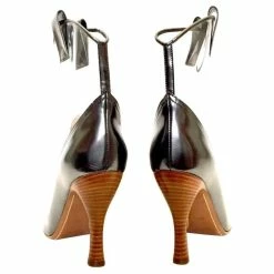 Marc Jacobs Ankle Boots In Silver Leather & Perspex Silvery Metallic -winter shoes Sales 2023 851978 4