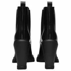 Alexander Mcqueen Black Leather Boots -winter shoes Sales 2023 854190 3