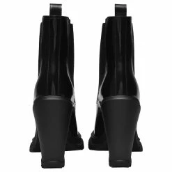 Alexander Mcqueen Black Leather Boots -winter shoes Sales 2023 854191 3