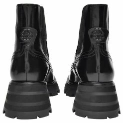 Alexander Mcqueen Upper And Ru Ankle Boots In Black Leather 5 Alexander Mcqueen Upper And Ru Ankle Boots In Black Leather -winter shoes Sales 2023 854307 3