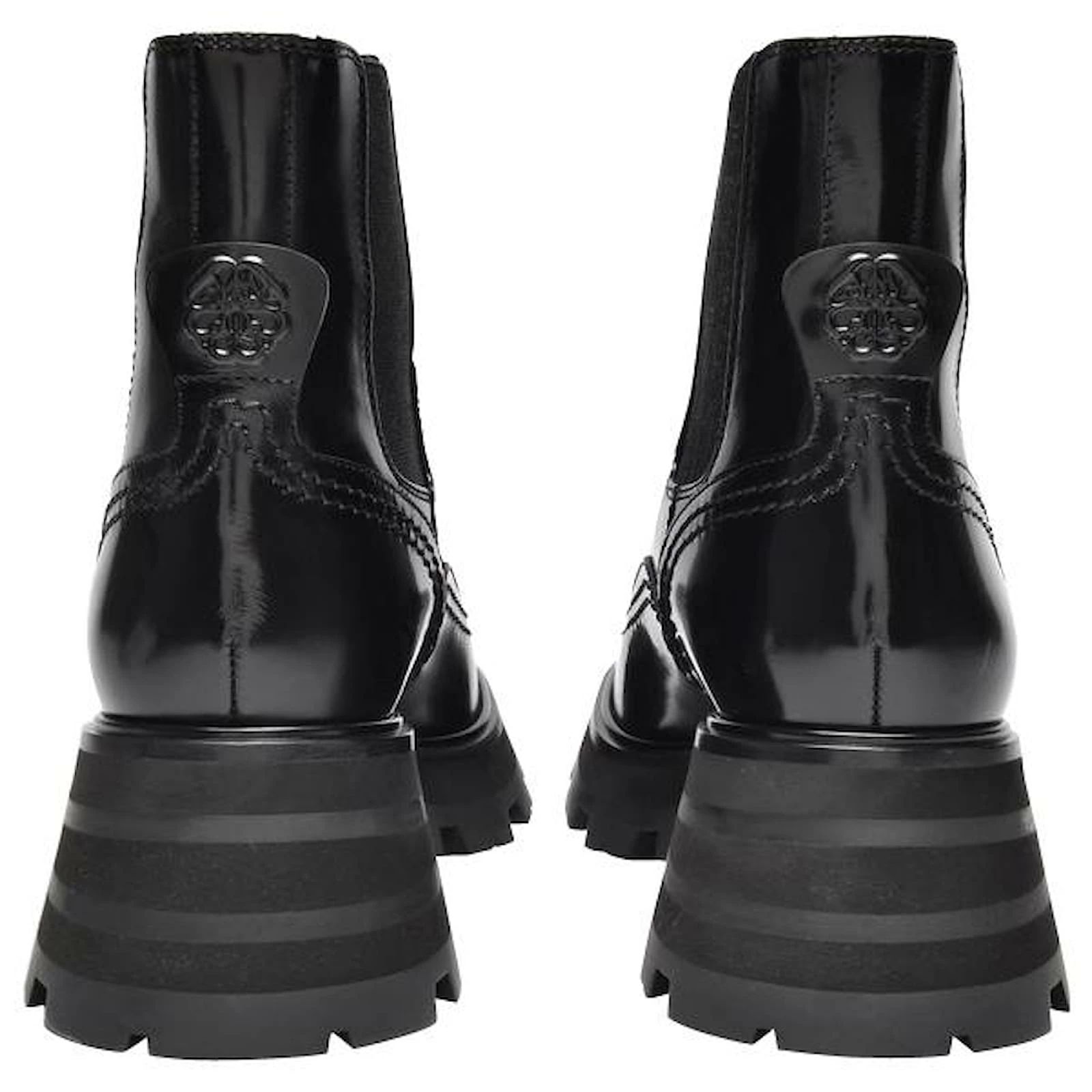 Alexander Mcqueen Upper And Ru Ankle Boots In Black Leather 3 Alexander Mcqueen Upper And Ru Ankle Boots In Black Leather - Image 3