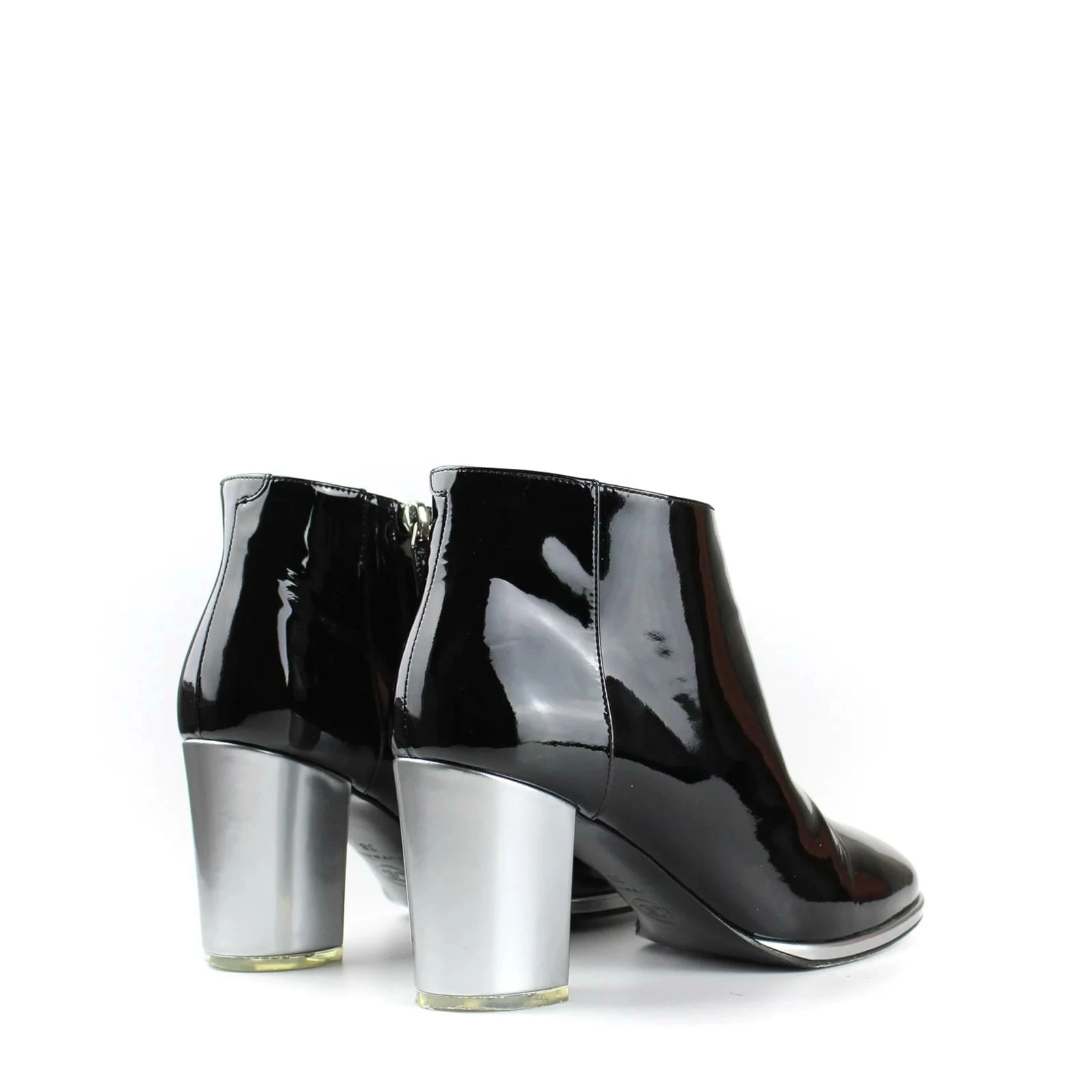 CHANEL Boots T.eu 38 Leather Black 4 CHANEL Boots T.eu 38 Leather Black - Image 4