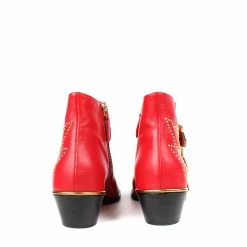 Chloé CHLOE Boots T.eu 34 Leather Red -winter shoes Sales 2023 859704 3
