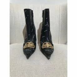 BALENCIAGA Ankle Boots T.eu 36 Leather Black -winter shoes Sales 2023 859788 3