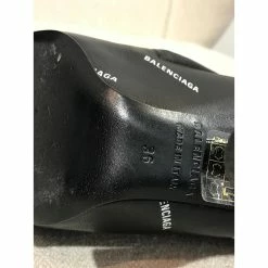 BALENCIAGA Ankle Boots T.eu 36 Leather Black -winter shoes Sales 2023 859788 7