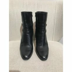 Céline CELINE Ankle Boots T.eu 36.5 Leather Black -winter shoes Sales 2023 859804 4