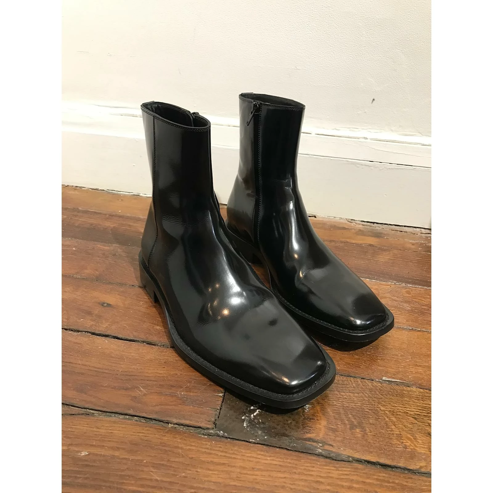 BALENCIAGA Ankle Boots T.eu 39 Leather Black 3 BALENCIAGA Ankle Boots T.eu 39 Leather Black - Image 3