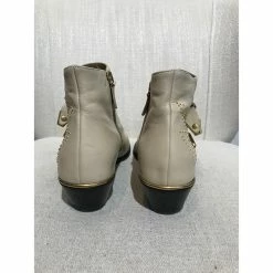 Chloé CHLOE Ankle Boots T.eu 37.5 Leather Beige -winter shoes Sales 2023 859993 5