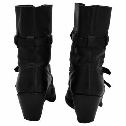 Céline Celine Berlin Ankle Boots In Black Leather -winter shoes Sales 2023 860388 5
