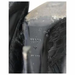 Prada High Heel Ankle Boots In Black Leather -winter shoes Sales 2023 861758 6