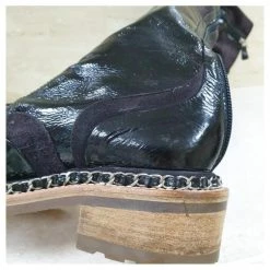 Chanel Paris Salzburg Black Leather Suede Over Knee Boots -winter shoes Sales 2023 861870 10