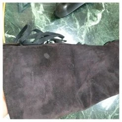 Chanel Paris Salzburg Black Leather Suede Over Knee Boots -winter shoes Sales 2023 861870 4