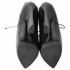 Bottega Veneta Lace Up Platform Ankle Boots In Black Leather -winter shoes Sales 2023 862253 5