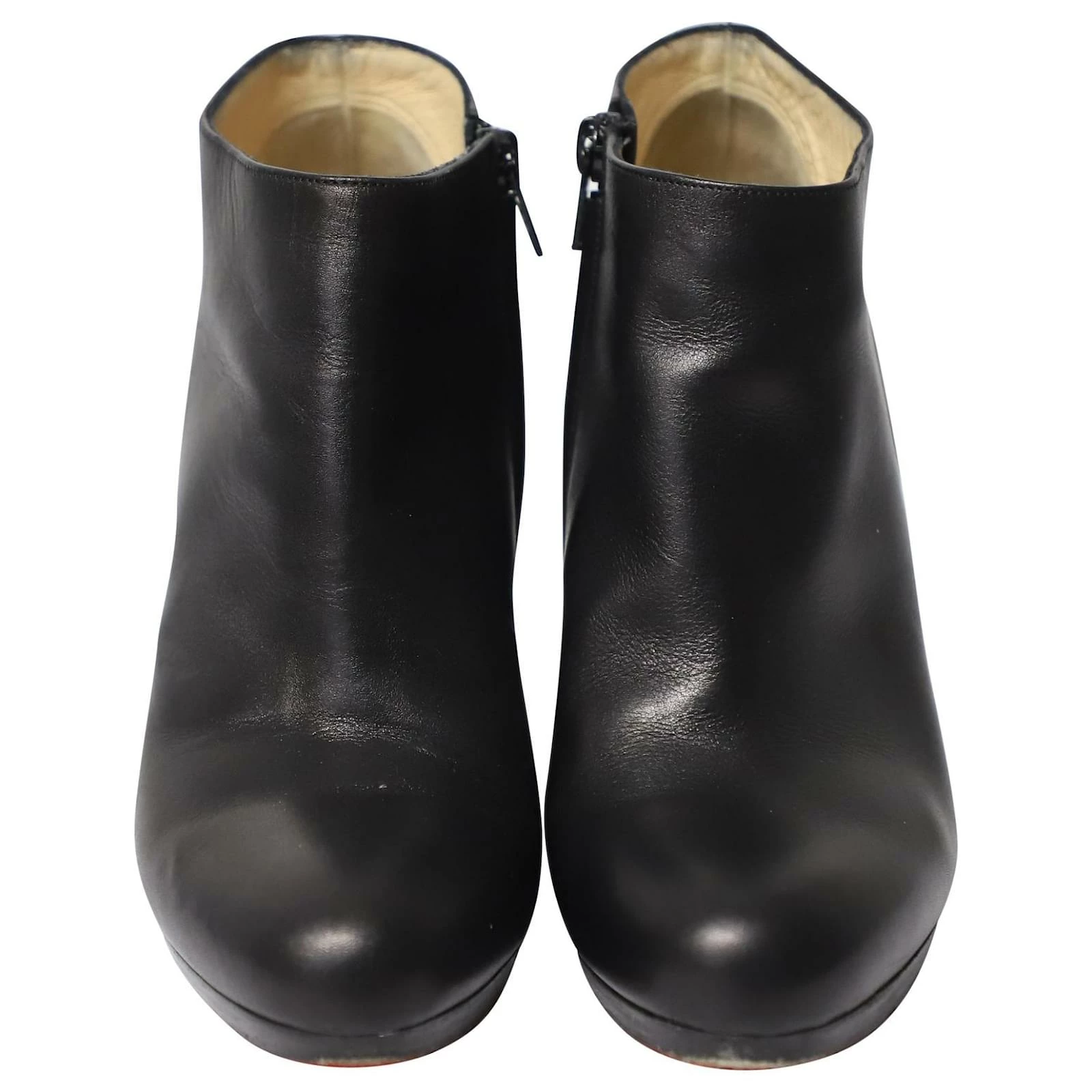 Christian Louboutin Ankle Boots In Black Calfskin Leather 3 Christian Louboutin Ankle Boots In Black Calfskin Leather - Image 3