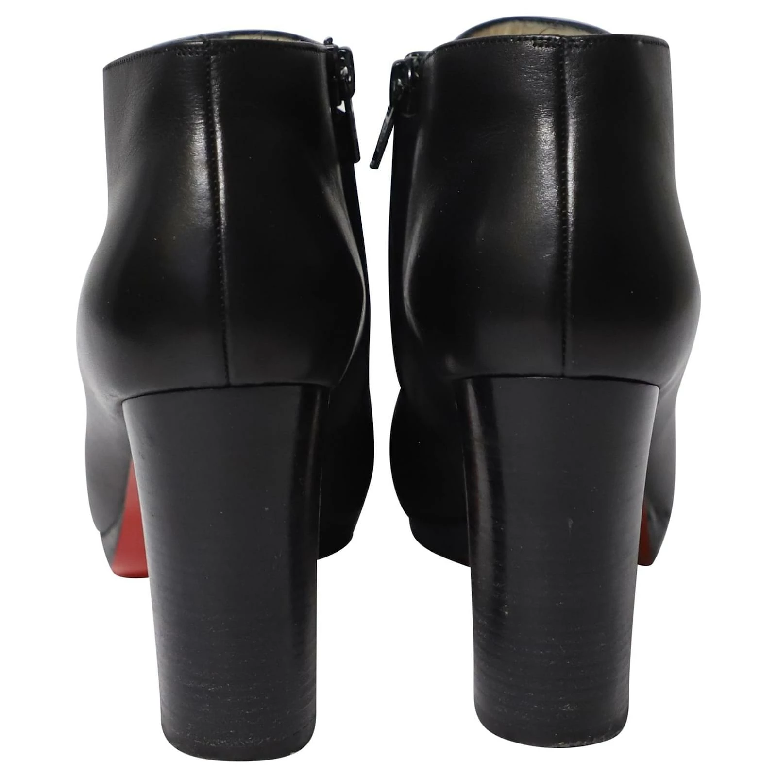 Christian Louboutin Ankle Boots In Black Calfskin Leather 4 Christian Louboutin Ankle Boots In Black Calfskin Leather - Image 4
