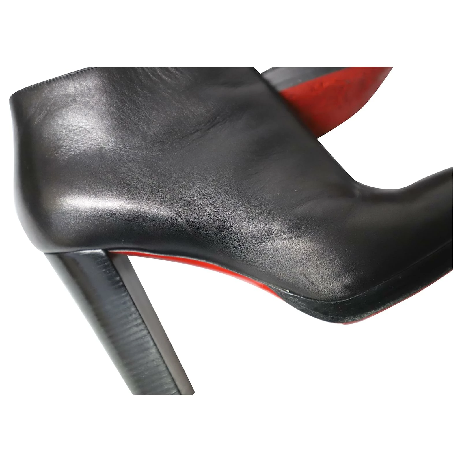 Christian Louboutin Ankle Boots In Black Calfskin Leather 7 Christian Louboutin Ankle Boots In Black Calfskin Leather - Image 7