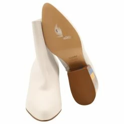 Gabriela Hearst Ankle Boots With Multicolor Heels In White Leather -winter shoes Sales 2023 863450 4