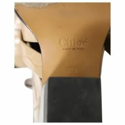 Chloé Chloe Rylee Cutout Ankle Boots In Beige Leather -winter shoes Sales 2023 863466 7