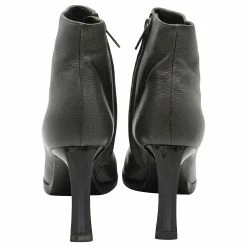 Jil Sander Ankle Boots In Dark Grey Leather -winter shoes Sales 2023 863518 4