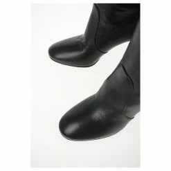 Prada Leather Pull On Boots Black -winter shoes Sales 2023 863639 4