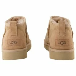 Classic Ultra Mini Ankle Boots - Ugg - Beige - Leather -winter shoes Sales 2023 865328 3