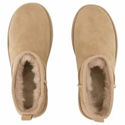 Classic Ultra Mini Ankle Boots - Ugg - Beige - Leather -winter shoes Sales 2023 865328 4