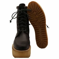 Gabriela Hearst David Platform Boots In Black Leather -winter shoes Sales 2023 868896 4