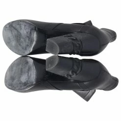 Casadei Block Heel Ankle Boots In Black Leather -winter shoes Sales 2023 869680 7