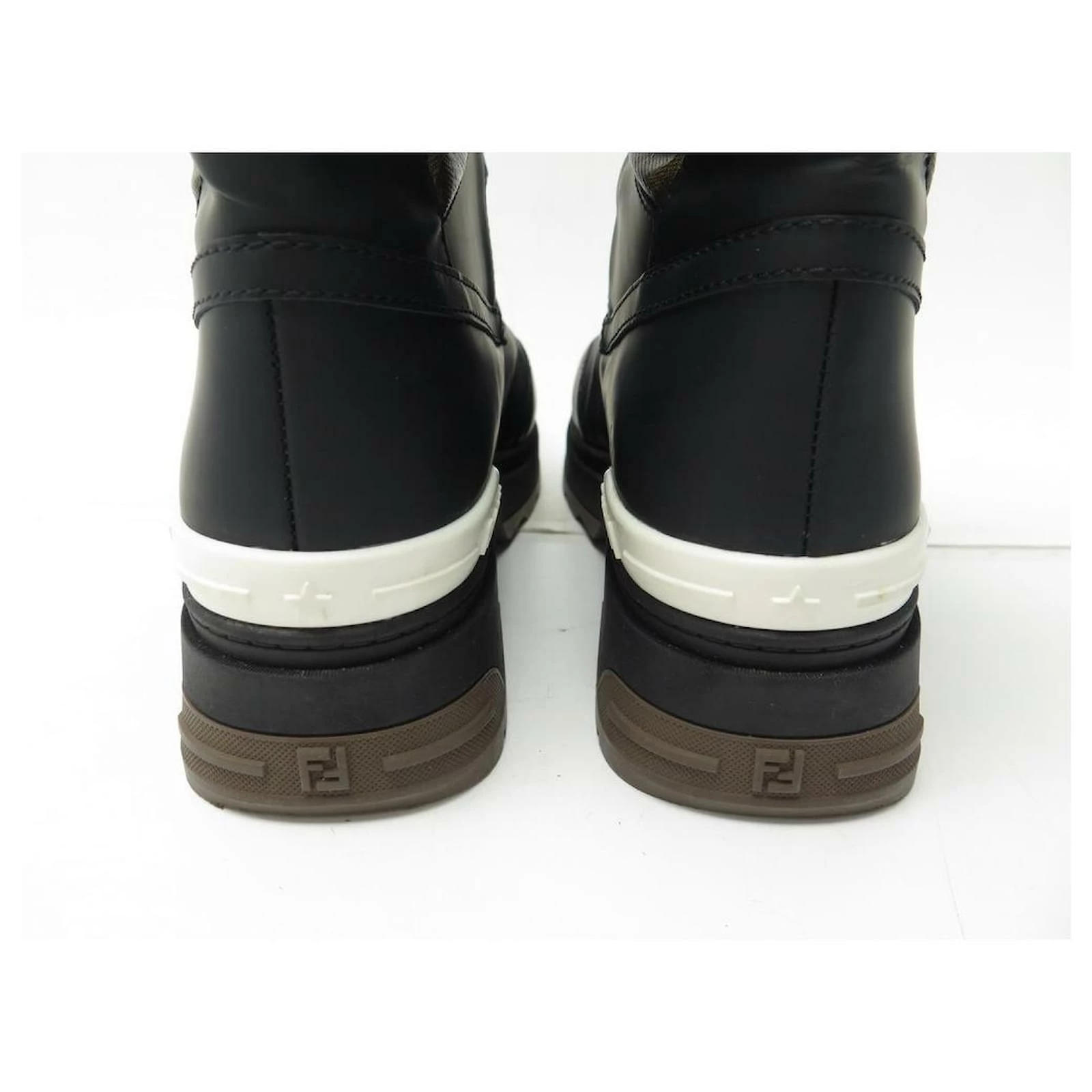 FENDI SHOES BOOTS T-REX ZUCCA CANVAS & LEATHER 40 IT 41 EN SNOW BOOTS 3 FENDI SHOES BOOTS T-REX ZUCCA CANVAS & LEATHER 40 IT 41 EN SNOW BOOTS - Image 3